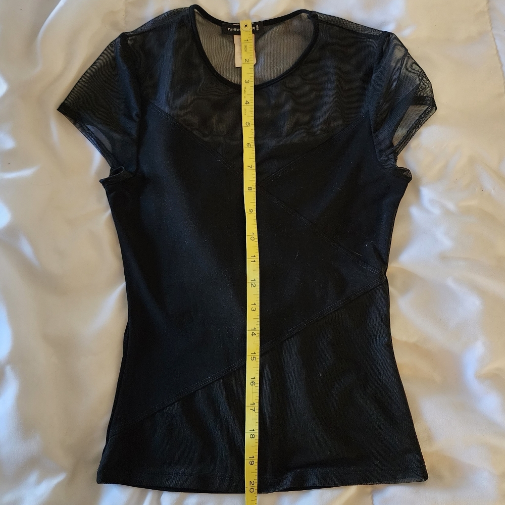 Black shirt with mesh - Picture 4 of 7